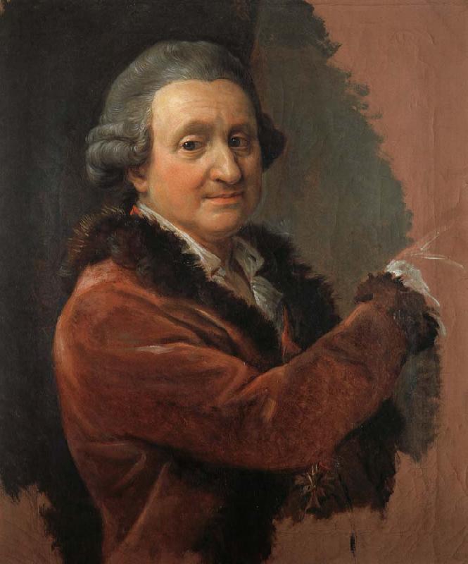 Pompeo Batoni Self portrait oil painting picture